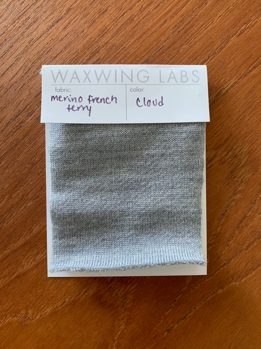 FREE Fabric Swatch - Merino Wool French Terry – Waxwing Labs